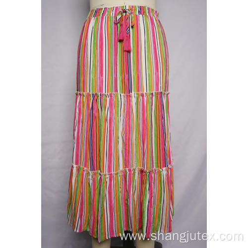 Women's skirt with tassels